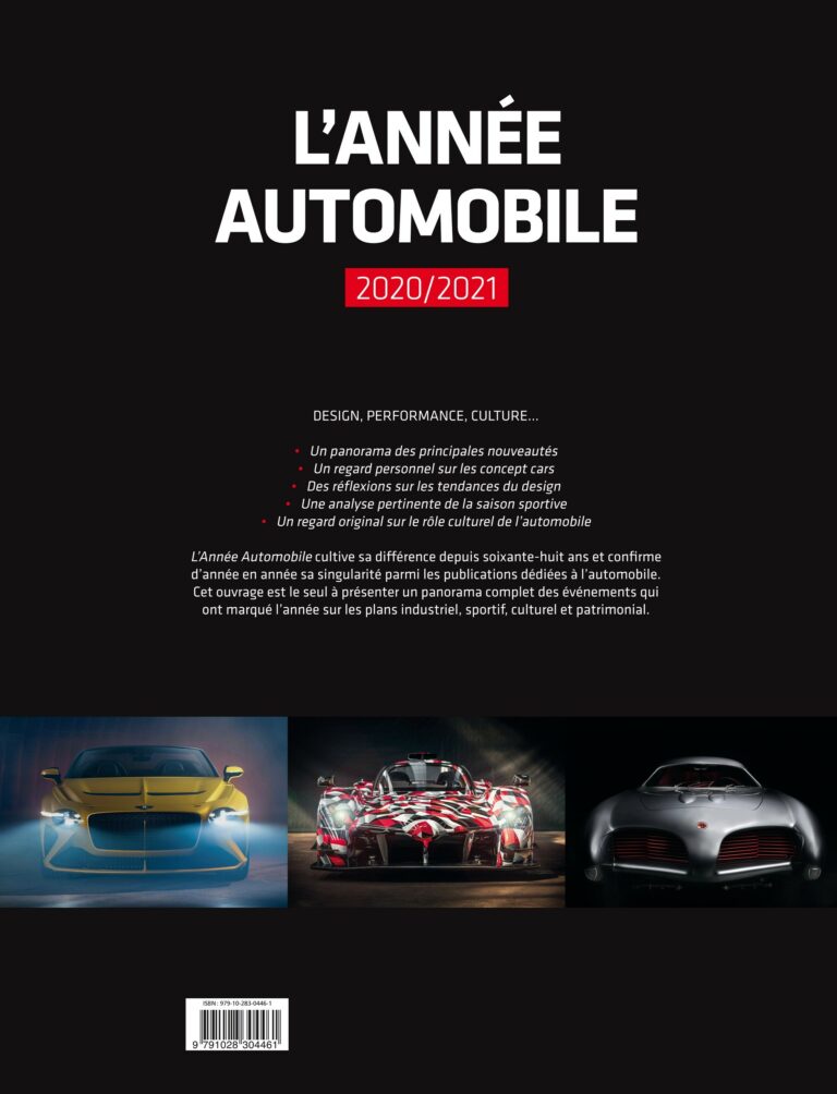 L'Année Automobile n° 68 (2020/2021) (expédition le 09/12/2020)