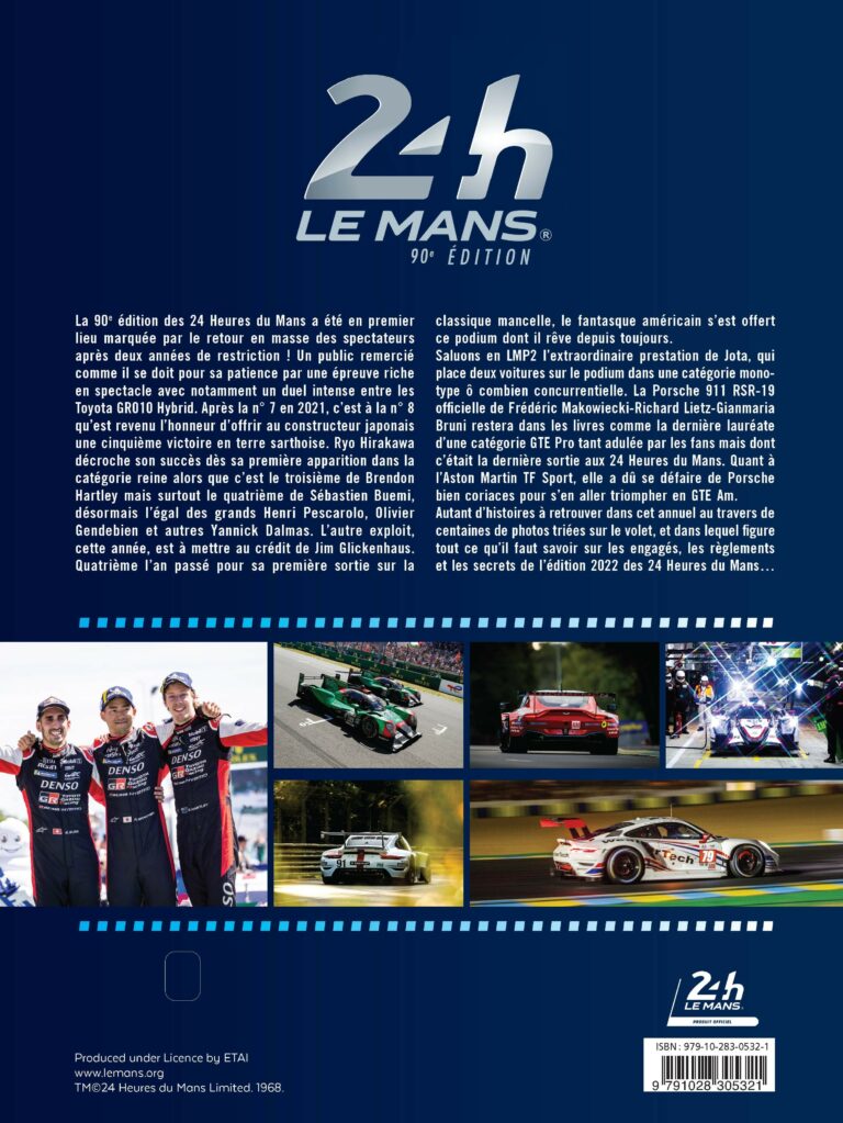 24 Heures du Mans 2022, le livre officiel