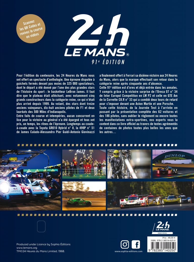 24 Heures du Mans 2023, le livre officiel