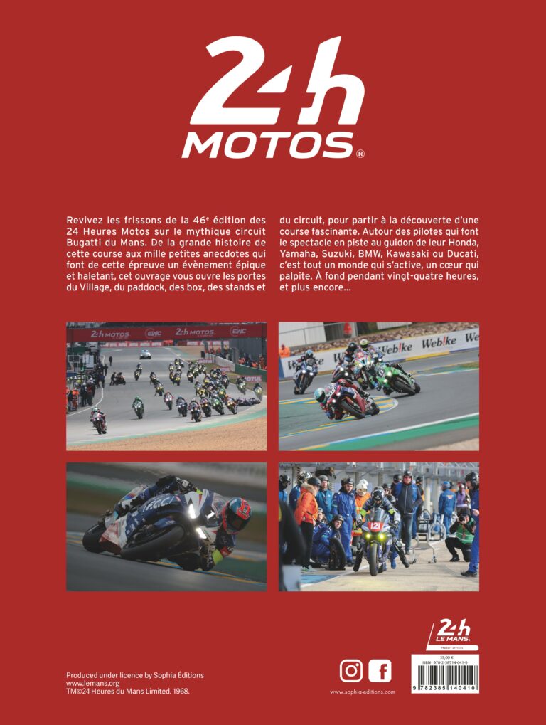 24 Heures du Mans Motos, le livre officiel 2023