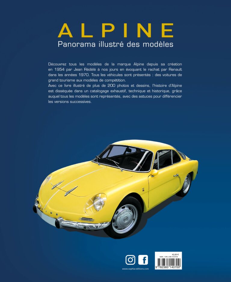 Alpine, panorama illustré des modèles